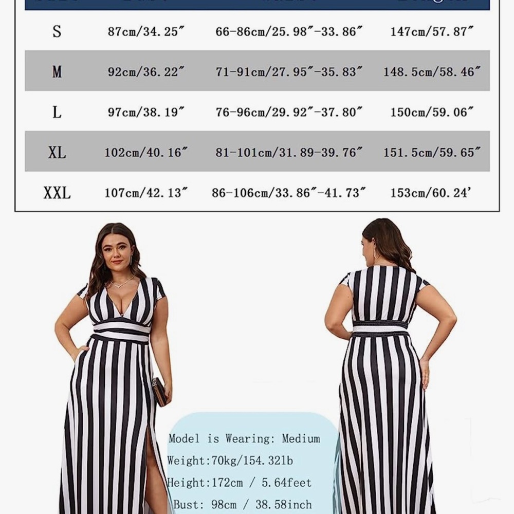 Exclusive Black & White dress 👗 size Large! - Picture 6 of 6